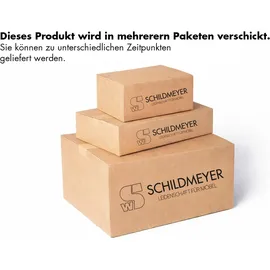 Schildmeyer Waschtisch 2 Türen 83,2 x 89,4 x 45 cm Braun/Weiß