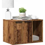 vidaXL Katzenklo Altholz-Optik 60x40x40 cm Braun