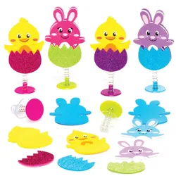 Bastelsets "Ostern" mit Hüpffunktion (pro Set 8) Ostern Mitgebsel