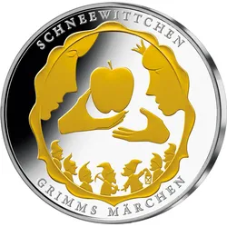 Die teilvergoldete 10-Euro-Gedenkausgabe „Schneewittchen“ von 2013!