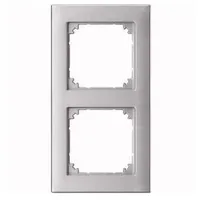Merten Rahmen 2f.alu bündiger Einbau, 488260