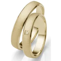 Firetti Trauring Schmuck Geschenk Gold 750 Hochzeit Ehering "LIEBE", Made in Germany, wahlweise mit oder ohne Brillant gelb|goldfarben 50