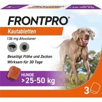 Merial Frontpro Kautabletten gegen Zecken und Flöhe für Hunde >25-50 kg