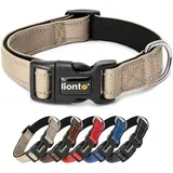 LIONTO Hunde-Halsband Beige XS