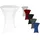 TexDeko Stehtischhusse Stretch Weiß Ø 80-85 cm 2er Set