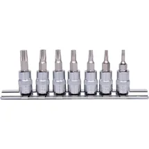 KS Tools 1/4" CHROMEplus Bit-Stecknuss-Satz Torx, 7-tlg.