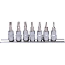 KS Tools 1/4" CHROMEplus Bit-Stecknuss-Satz Torx, 7-tlg.