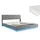[en.casa] LED Polsterbett Tröstiar mit Matratze 180x200cm Anthrazit