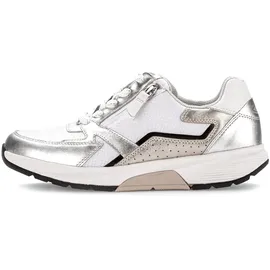 Gabor Sneaker Damen Weite E Weiß/Silber 38,5