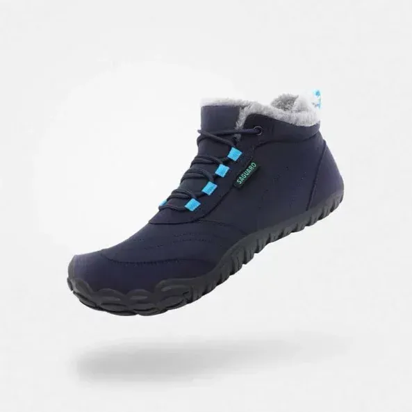 Saguaro Winter Barfußschuhe Will II - Dunkelblau 39