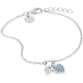Tom Tailor Herzen Armband blau/silber 2101372 Größe 16 cm