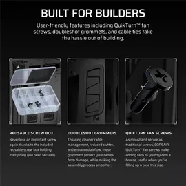 Corsair 5000T, - Mid tower Gaming - EATX, - Seitenteil mit Fenster Gehärtetes Glas, (CC-9011300-WW)