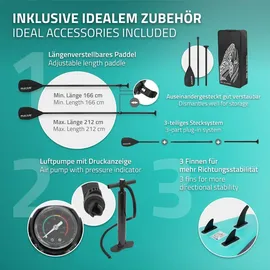 ECD Germany SUP Board Makani 320 x 80 x 15 cm türkis