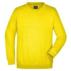 Sweatshirt Rundhals JN040, sonnen-gelb, Größe XXL - sonnen-gelb - XXL