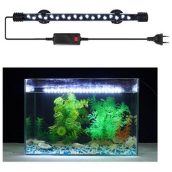 Rutaqian LED Aquariumleuchte Tauchen Aquarium Licht, 4/6/8W Aquarium LED Beleuchtung,3 Modus, Aquarium LED Beleuchtung, für Aquarium Fisch Tank Fisch Pflanze weiß 8W – Ø 30 cm