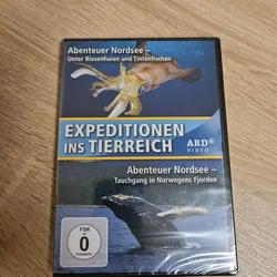Expeditionen ins Tierreich (Abenteuer Nordsee: Unter Riesenhaien und Tintenfischen + Tauchgang in Norwegens Fjorden) [DVD] | Zustand: Neu & original versiegelt