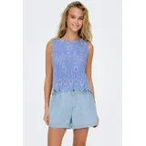 Only Spitzentop Blau M