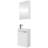 Planetmöbel Badmöbel-Set 40 cm weiß