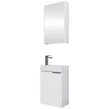 Planetmöbel Badmöbel-Set 40 cm weiß