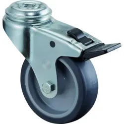 BS Rollen Apparaterolle A321.A80.075 Lenkrolle mit Totalfeststeller, Raddurchmesser 75 mm,