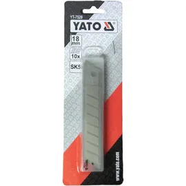 Yato Ersatz Abbrechklingen für Cuttermesser 18 mm 10 tlg