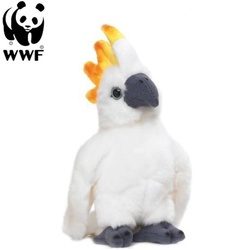 WWF Plüschtier Kakadu Papagei (mit Sound, 14cm) lebensecht Kuscheltier Stofftier
