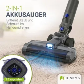 Juskys 2-in-1 Akkustaubsauger VC2101 Gold