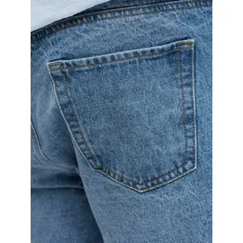 Jack & Jones PlusSize Shorts "JJITONY JJORIGINAL SHORTS AKM 111 PLS", Herren, Gr. 44 (5XL), N-Gr, blau denim, Web, Obermaterial: 100% Baumwolle, JACK & JONES PLUSSIZE, Abriebeffekte, relaxed fit knielang, Hosen Shorts