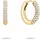 TAMARIS Creolen Glitter Donut Edelstahl 21,6mm
