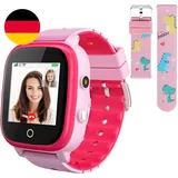 4G Kinder Smartwatch, Smartwatch Kinder Mit GPS Und Telefon,Armbanduhr Kinder Ju