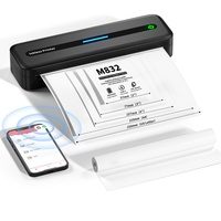 Itari Bluetooth Mobiler Drucker, Thermodrucker A4 Inkless Portable Printer- Neues Upgrade 300DPI Drucker Klein für Handy, Tragbarer Drucker für Unterwegs Unterstützt Mehreren Größen Thermopapier