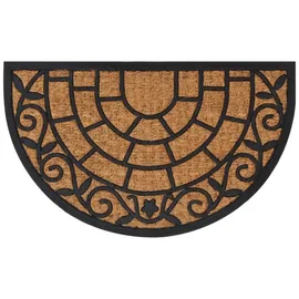vidaXL Halbrund 45 x 75 cm Braun