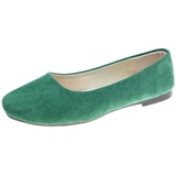 LOIJMK Damen Schuhe Weiße Sohle Damen- und Mädchen-Schuhe, einfarbig, große Größe, zum Hineinschlüpfen, flach, flach, bequem, lässig, einzelne Schuhe S Damen Schuhe Schwarz (Green, 41) - 41 EU