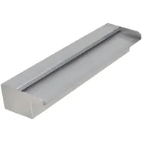 vidaXL Wasserfall Rechteckig Edelstahl 45 cm