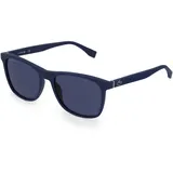 Lacoste L860S Unisex-Sonnenbrille Vollrand Quadratisch Kunststoff-Gestell, blau