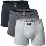 CECEBA Herren Pants, Vorteilspack - Basic, Baumwoll-Stretch, einfarbig, M-3XL Grau XL