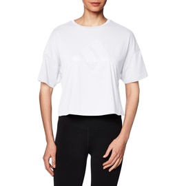 adidas Womens T-Shirt (Short Sleeve) W I 3 Bar Tee 2, White, HK6965, L