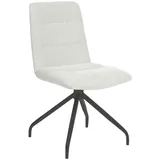 Carryhome Stuhl, Beige, Metall, Textil, Rundrohr, 50x90x63 cm, Stoffauswahl, Sitzfläche 180° drehbar, Esszimmer, Stühle, Esszimmerstühle, Vierfußstühle