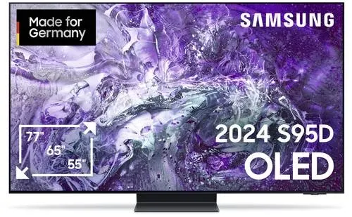 Samsung OLED 4K S95D OLED-TV 139.7cm 55 Zoll EEK G (A - G) CI+, DVB-T2 HD, WLAN, UHD, Smart TV Schwa