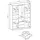 Möbel Kraft Drehtürenschrank Nelly 155 x 200 x 0 cm grau