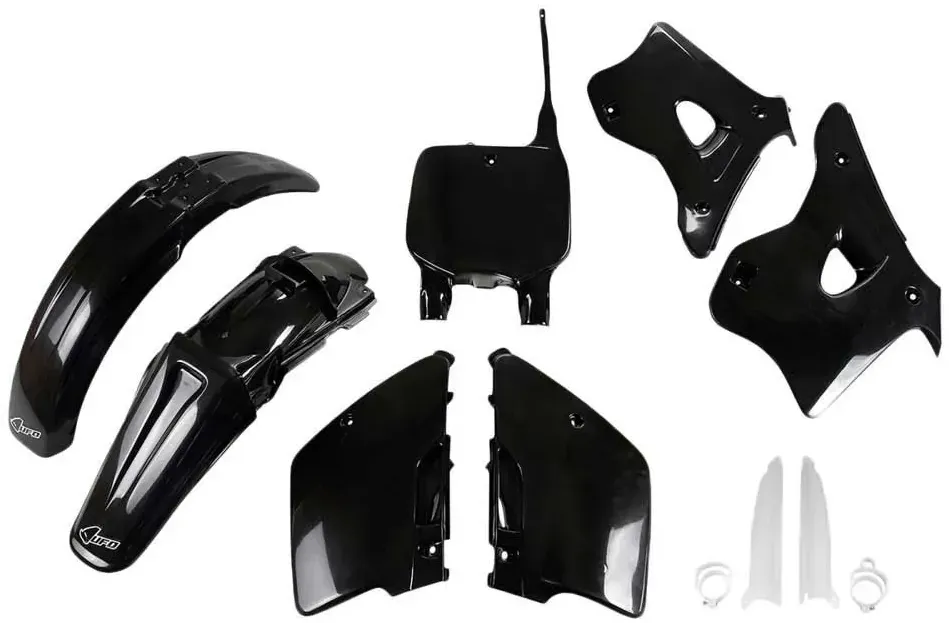 Ufo Kawasaki Kx 125/250 1996-1998 Kakit192f-001 Fork Protectors & Plastikbausatz - Black - One Size