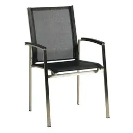 ACAMP Auris Stapelsessel 45 x 60 x 90 cm schwarz 4 St.