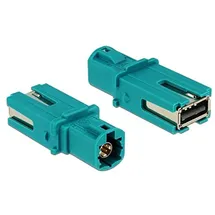 DeLock HSD Z-Stecker zu USB 2.0 Typ-A Buchse Blau