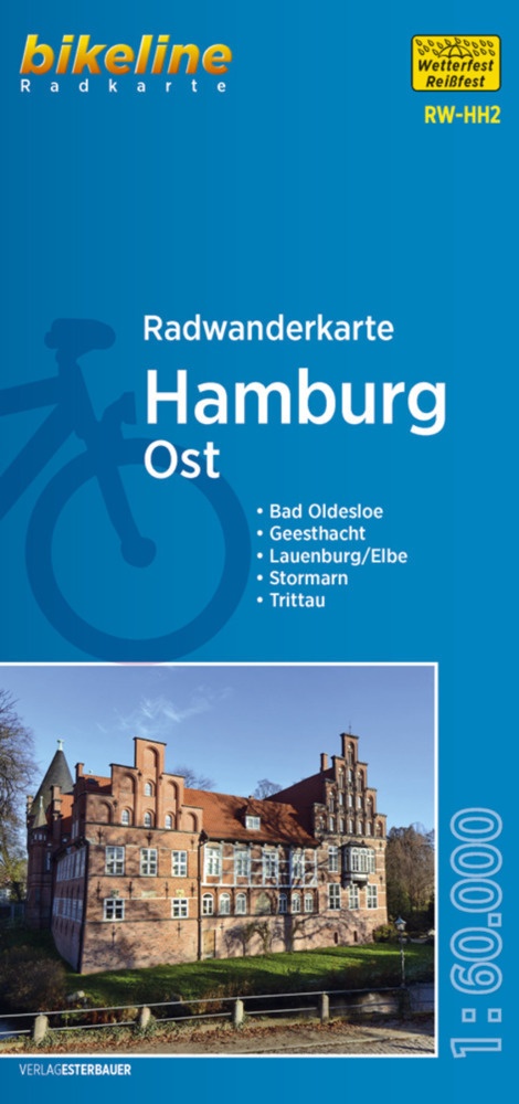 Bikeline Radwanderkarte Hamburg Ost  Karte (im Sinne von Landkarte)