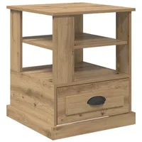 VidaXL Nachttisch Eiche handwerklich 50 x 50 x 60
