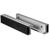 HRB Schraubstock Schutzbacken 150 mm, extra weiche Backen Zubehör, ideal für Schraubstock drehbar mit Spannbacken Breite mm, Ersatzbacken aus Aluminium mit Magneten (150 mm)