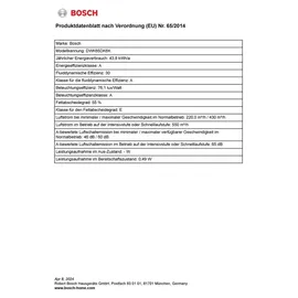 Bosch DWK65DK6K Kopffreihaube 60 cm Schwarz