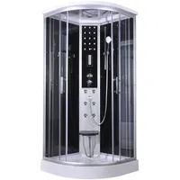 Komplettdusche SANOTECHNIK "Comfort", silber (chromfarben), B:100cm H:215cm T:100cm, Duschkabinen, inkl- Kopf-Regenbrause