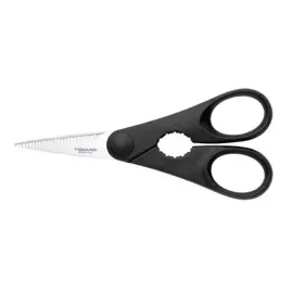 Fiskars Küchenschere mit Flaschenöffner, Länge: 20 cm,