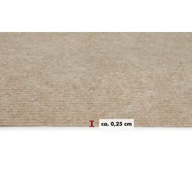 Andiamo Teppichboden »Nadelfilz Milo«, rechteckig, Uni Farben, Breite 100 cm oder 200 cm, strapazierfähig, Wohnzimmer, beige